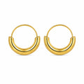 Minimal Hoop Earring – Steel | 18K Gold Plated | Water Resistant