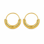 Minimal Hoop Earring – Steel | 18K Gold Plated | Water Resistant