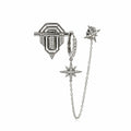 Xuping Star Chain Detail Silver Earring Set – Steel | Water Resistant