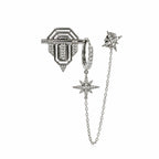 Xuping Star Chain Detail Silver Earring Set – Steel | Water Resistant