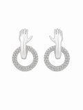 Xuping Modern Stone Hand Figured Earrings – Steel | Water Resistant