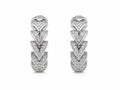 Xuping Modern Hoop Earrings with Stone Detail – Stainless Steel | Water-Resistant