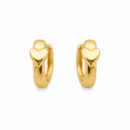 Xuping Heart Detailed Hoop Earring | 18K Gold Plated Steel Water-Resistant Earring