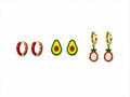 Fun Pop Waterproof Stainless Steel Earring Set - 18K Gold Plated