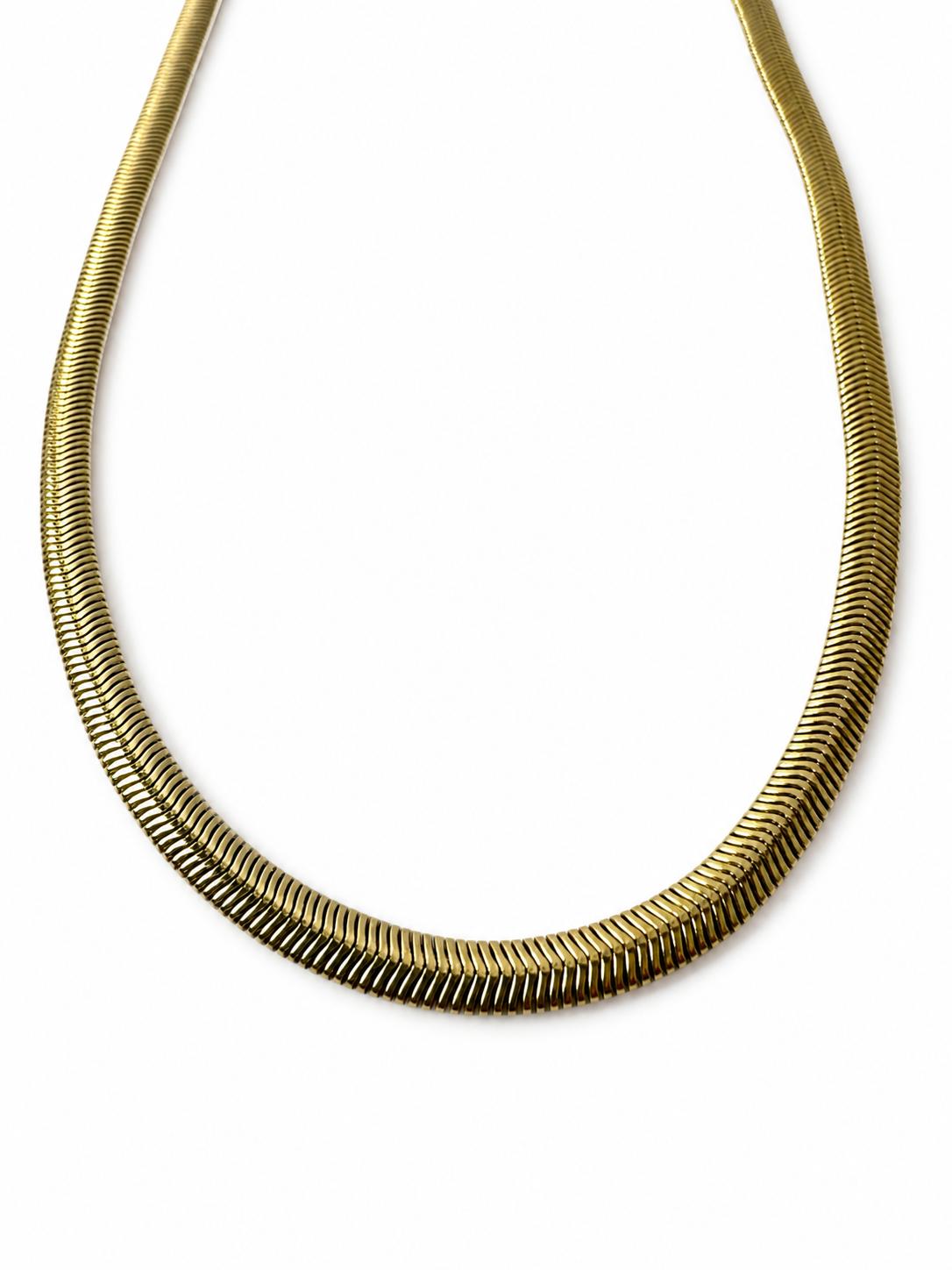 Schlangenkette – Stahl 14K vergoldet wasserdicht