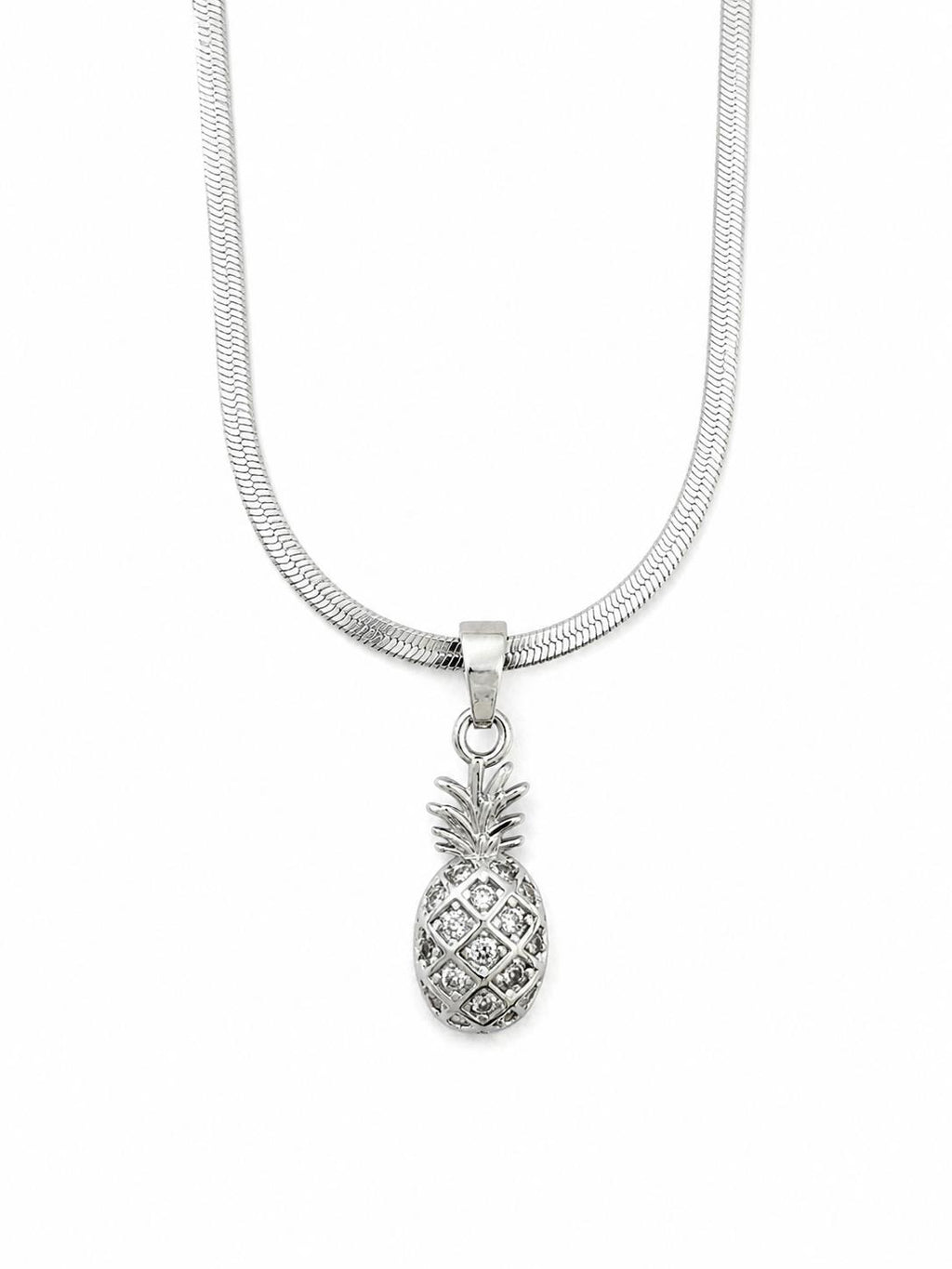 Pineapple Figure Steel Necklace – Water Resistant Adjustable Necklace