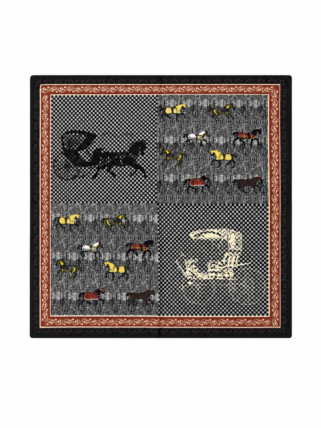 Modern Patterned Cotton Scarf – Versatile Use | 67 CM