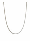 Minimalistische Edelstahl Herren Halskette – Modernes Silberhalskette 27 CM