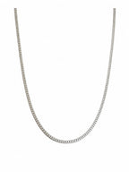 Minimalistische Edelstahl Herren Halskette – Modernes Silberhalskette 27 CM