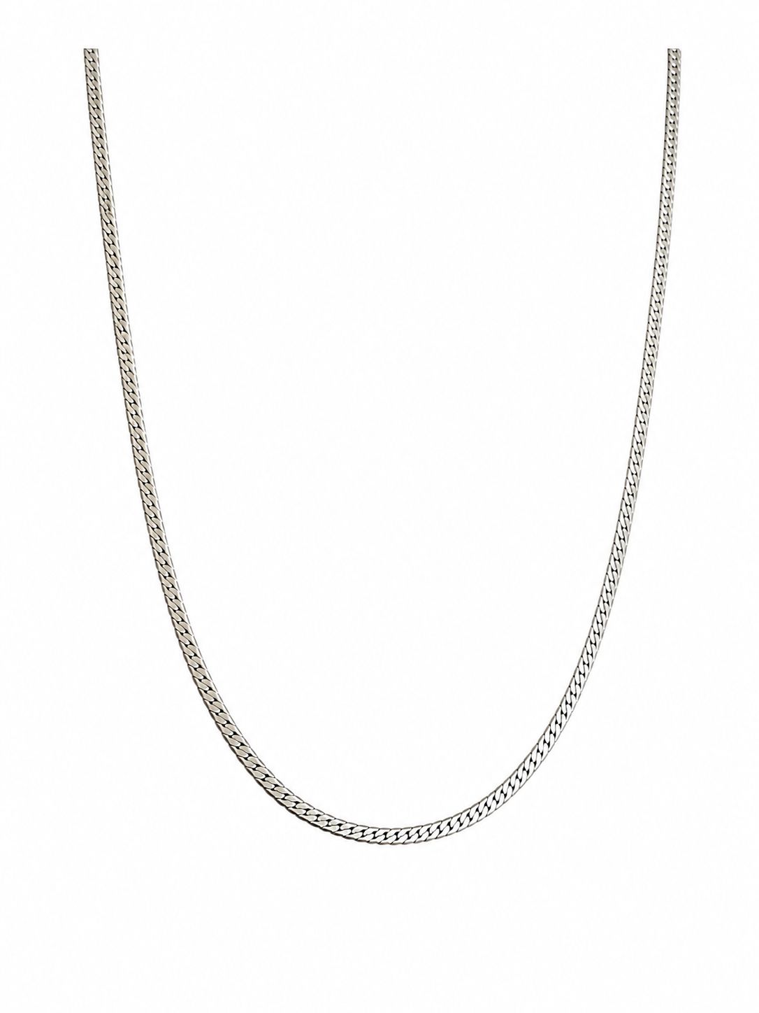 Minimalistische Edelstahl Herren Halskette – Modernes Silberhalskette 27 CM