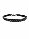 Black Steel Cuban Chain Bracelet – Modern Men's Bracelet 21 CM
