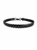 Black Steel Cuban Chain Bracelet – Modern Men's Bracelet 21 CM