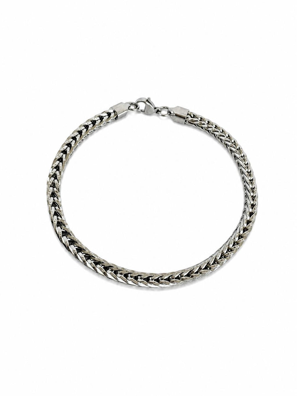 Braided Chain Steel Men's Bracelet – 21 CM Fixed Size