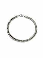 Braided Chain Steel Men's Bracelet – 21 CM Fixed Size