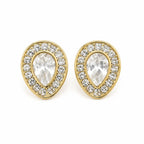 Damenhemd mit tropfenförmigem Strass und goldfarbenen Manschettenknöpfen | Vintage Glitzerdesign