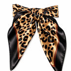 Leopard Print Satin Scarf – 60 CM