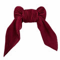 Bordeaux Ribbed Scarf – Small 40 CM Stylish Neck Accessory