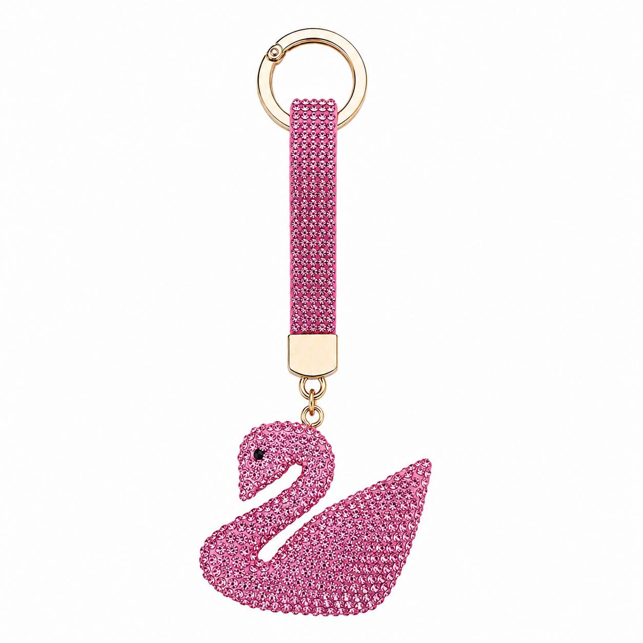 Rosa Schwan Schlüsselanhänger & Taschenaccessoire