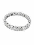 Steel Bracelet with Heart Stone Detail – Adjustable Flexible Model