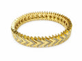 14K vergoldetes Edelstahlarmband – Verstellbares, flexibles Premium-Modell