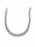 Xuping Edelstahlarmband mit Steinbesatz – Silber Modernes Design 20 CM