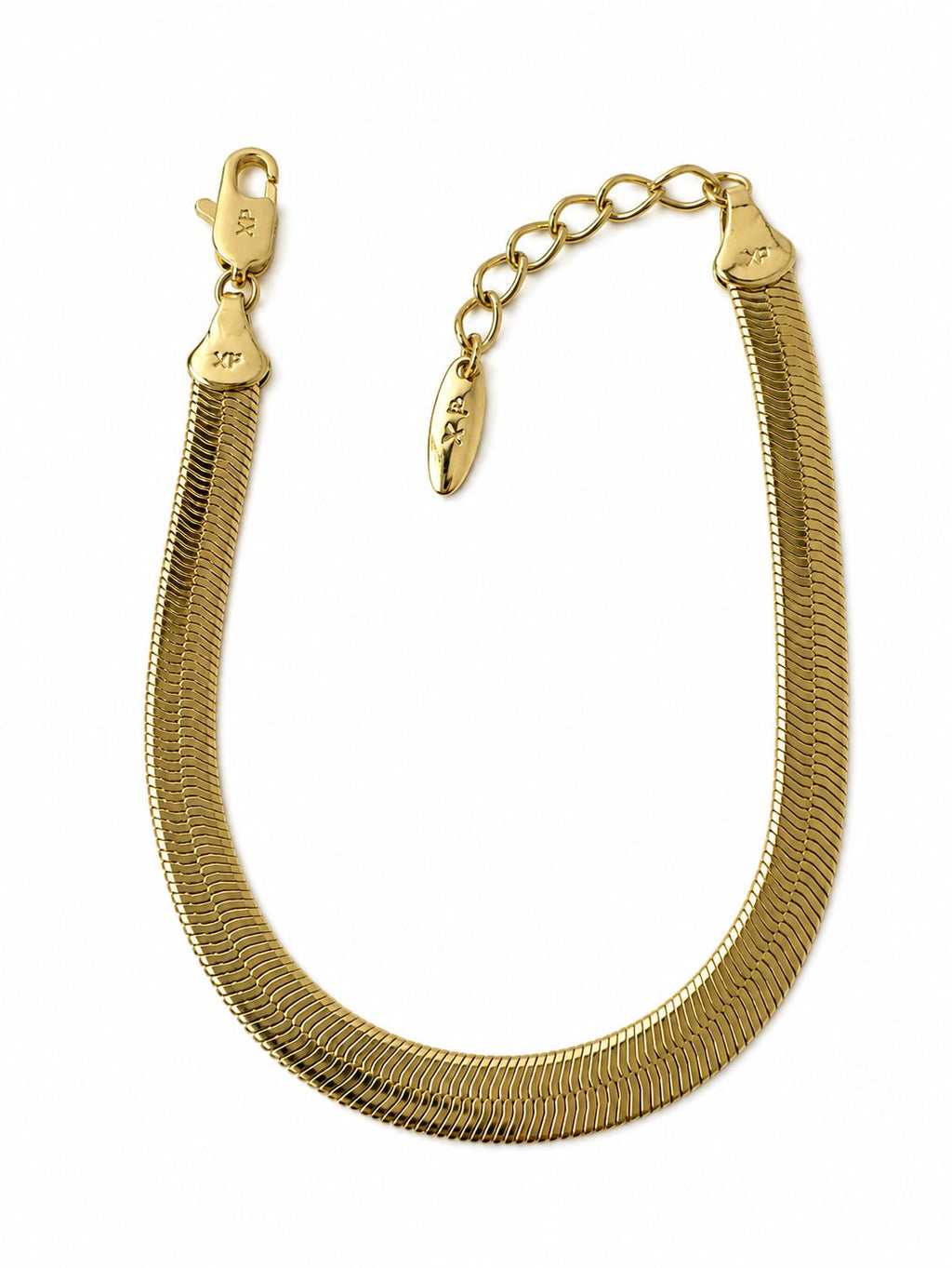 Xuping 18K vergoldete Schlangenkette Armband – Größenverstellbar