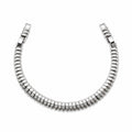 Xuping Steel Stone Detailed Silver Bracelet – Water Resistant Stylish Bracelet