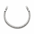 Xuping Steel Stone Detailed Silver Bracelet – Water Resistant Stylish Bracelet