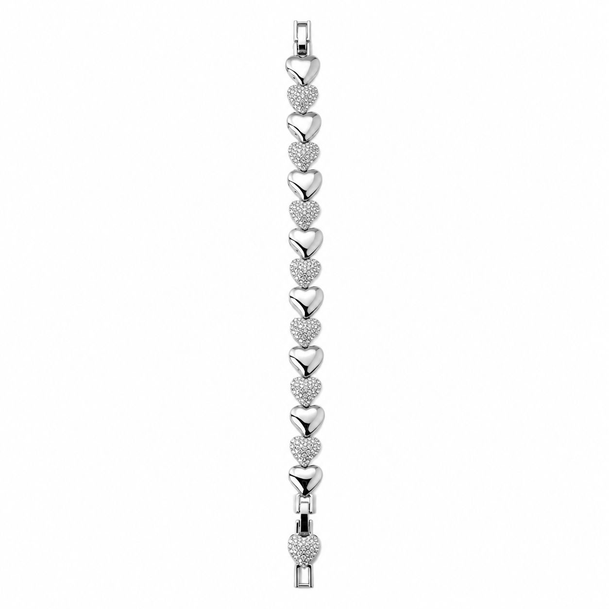 Xuping Heart Detailed Steel Bracelet – Water Resistant 19 CM