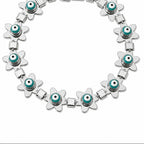 Xuping Steel Evil Eye Charm Bracelet – Tarnish-Resistant 19 CM