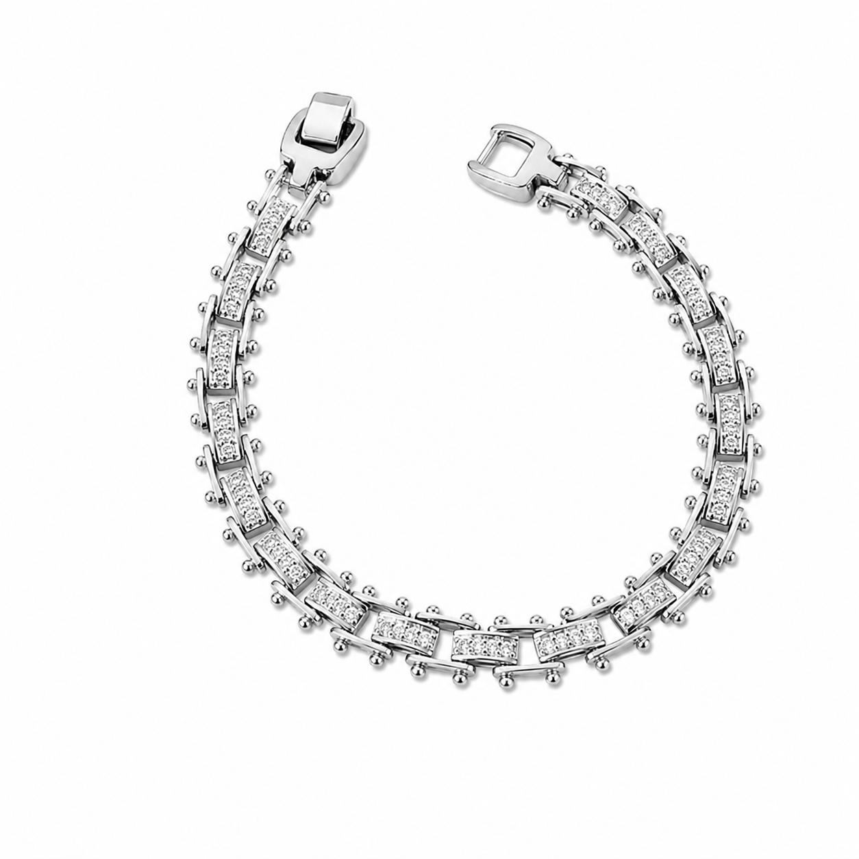 Xuping Steel Bracelet with Stone Detail
