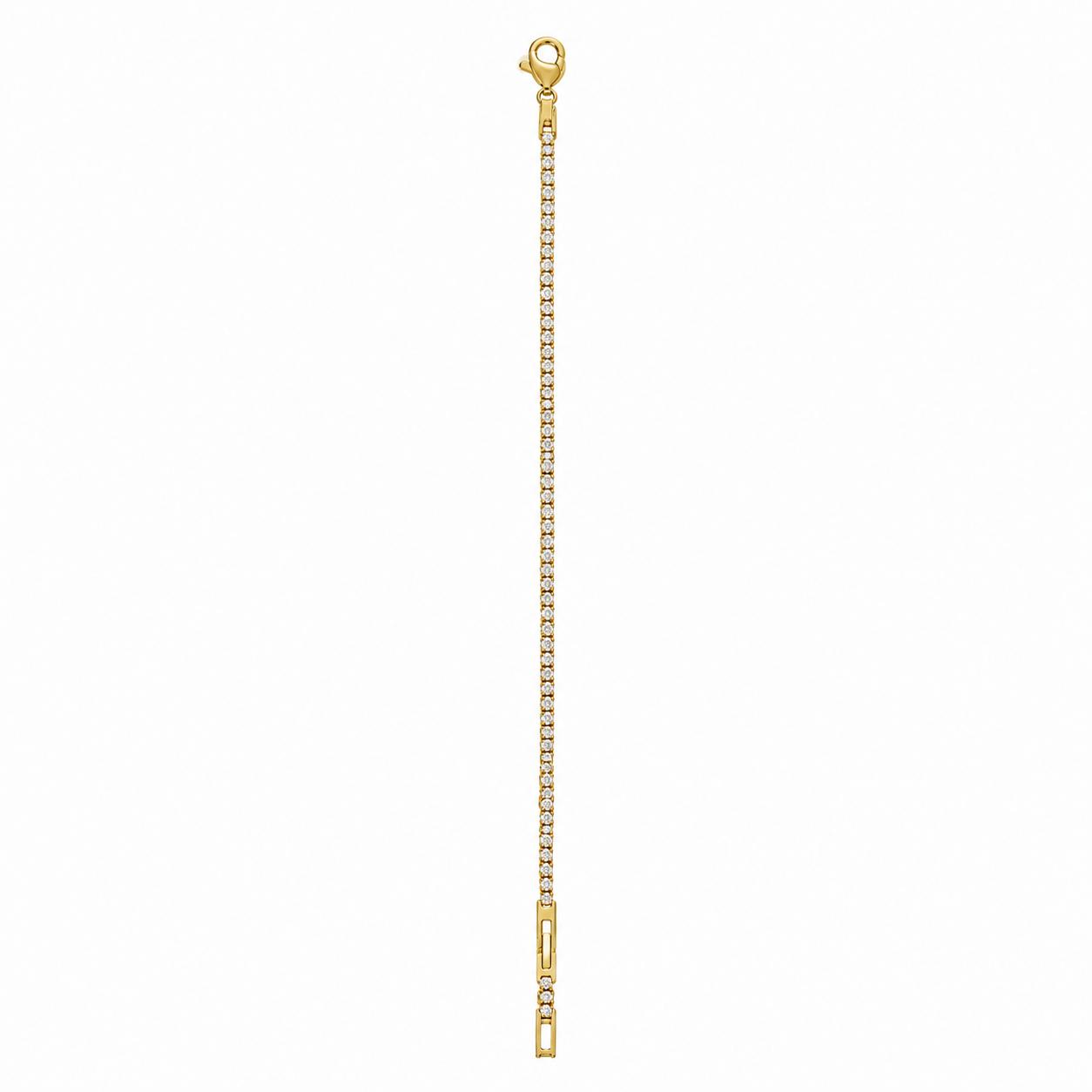 Xuping Stone Detail Bracelet 18K Gold Plated Steel