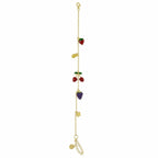 Colorful Fruit Figure Ankle Bracelet – 14K Gold Plated Steel Ankle Bracelet