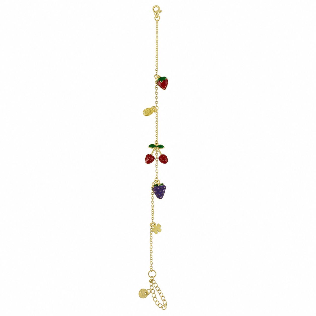 Colorful Fruit Figure Ankle Bracelet – 14K Gold Plated Steel Ankle Bracelet