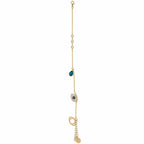 Stone Anklet - 14K Gold Plated Steel Anklet
