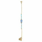 Blue Fish Figured Steel Anklet – 14K Gold Plated Anklet