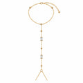 Baguette Stone Detailed Shahmaran – 14K Gold Plated Steel