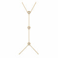 Elegant Heart Detail Şahmeran – 14K Gold Plated Steel