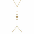 Heart Detailed Shahmaran – Steel 14K Gold Plated