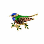 Forest Bird Brooch – Colorful Bird Design