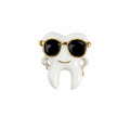 Cool Tooth Brosche – Zahn-Design mit Brille