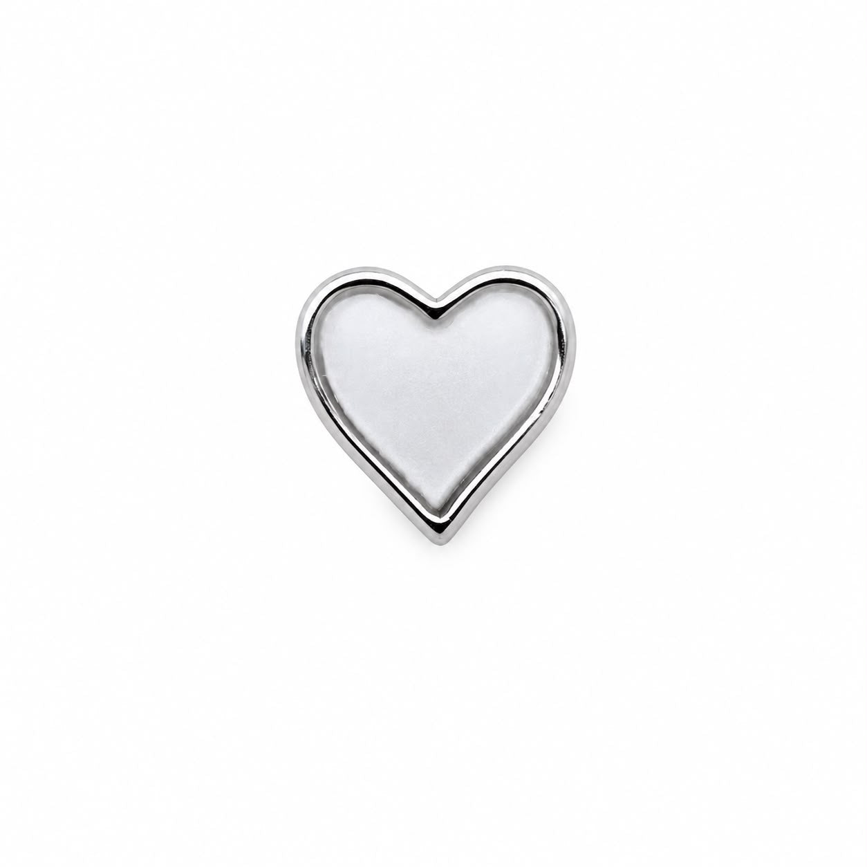 Minimal Heart Figure Surgical Steel Ear Piercing