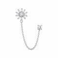 Sunlight Stone Chain Surgical Steel Ear Piercing