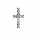 Surgical Steel Ear Piercing with Cross and Stone Detail