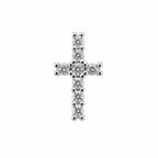 Surgical Steel Ear Piercing with Cross and Stone Detail