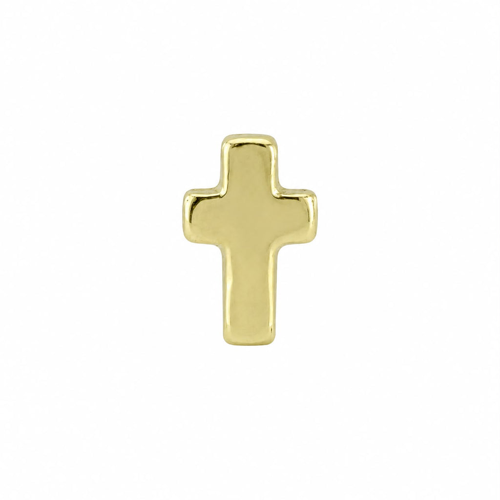 14K Gold Plated Cross Ear Piercing