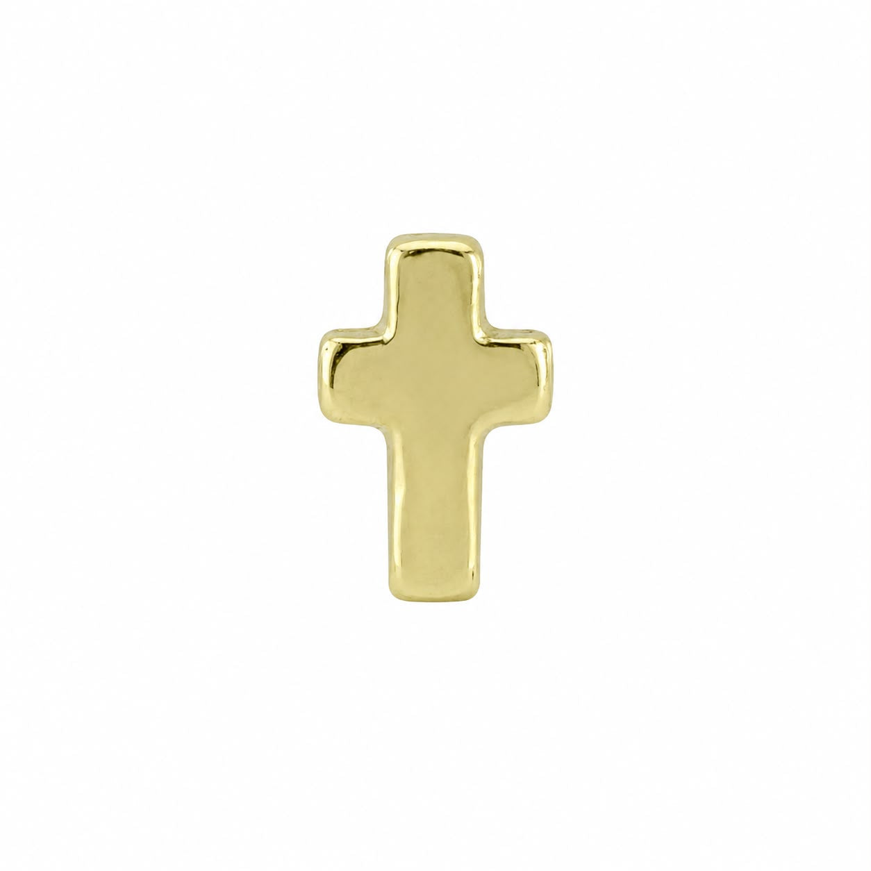 14K Gold Plated Cross Ear Piercing