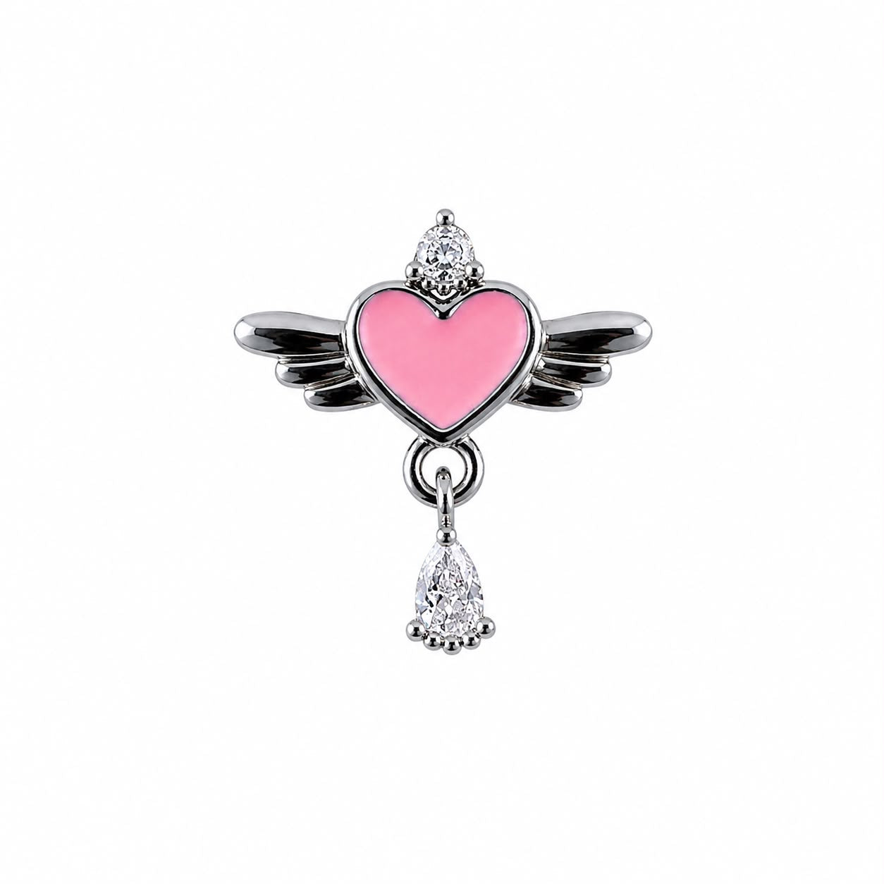 Winged Heart Ear Piercing