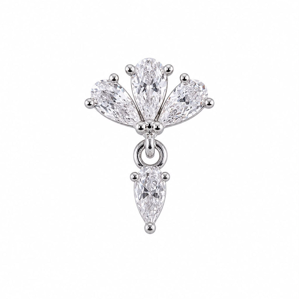 Stone Detail Dangle Ear Piercing