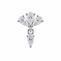 Stone Detail Dangle Ear Piercing
